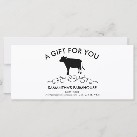 Carte Artisan Cattle Farm (Devant)