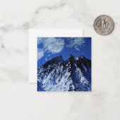 Carte artisanale d'art de montagne (Devant/Arrière en situation)