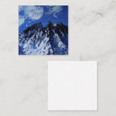 Carte artisanale d'art de montagne (Devant / Derrière)