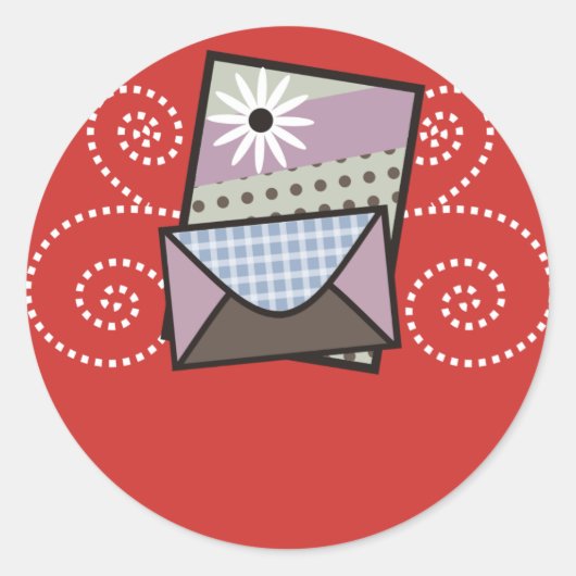 carte artisanale emballage autocollant (Devant)