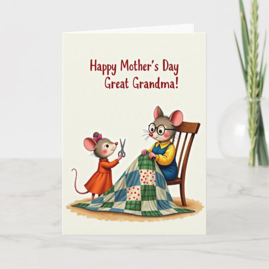 Carte artisanale pour grand-mère adorée (Devant)