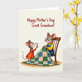 Carte artisanale pour grand-mère adorée (Fleur jaune)