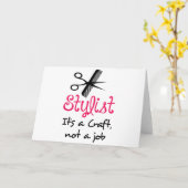 Carte Artisanat Styliste (Fleur jaune)