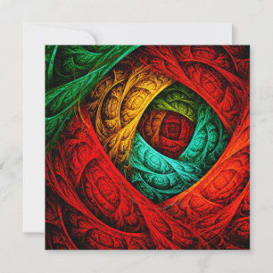 Carte Artiste coloré moderne Art Abstrait Motif #09
