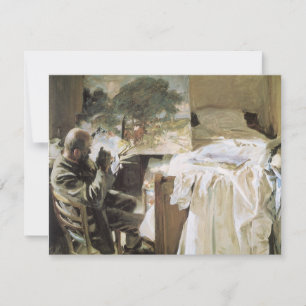 Carte Artiste dans son studio par John Singer Sargent