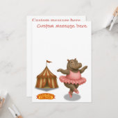 Carte Artiste de cirque Helene (Devant/Arrière en situation)