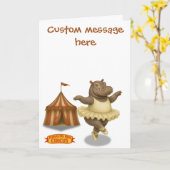 Carte Artiste de cirque Helene (Fleur jaune)