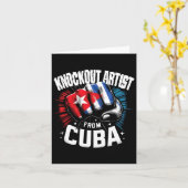 Carte Artiste De Knockout De Cuba Cubain Boxe Pride (Fleur jaune)