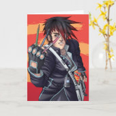 Carte Artiste de Manga (Fleur jaune)