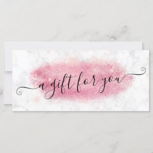 Carte Artiste de maquillage en marbre parties scintillan