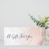 Carte Artiste maquillage en marbre de parties scintillan (Debout devant)