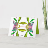 Carte Artistic birthday card with cats and text (Dos)