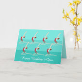 Carte Artistic Swimming (Fleur jaune)