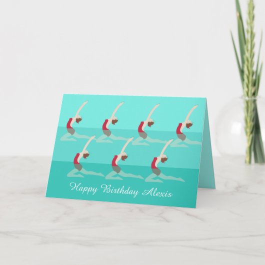 Carte Artistic Swimming (Devant)