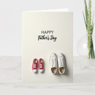 Carte artistique de chaussures pour la fête des pè