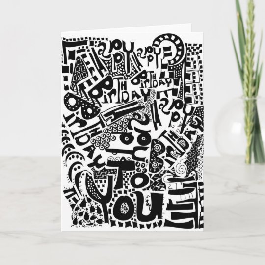 Carte Artistique De Joyeux Anniversaire Zazzle Be