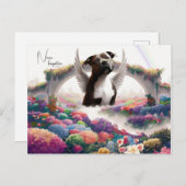 Carte artistique de sympathie Rainbow Bridge (Devant / Derrière)