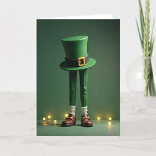 Carte artistique de tenue verte Lucky