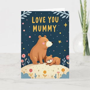Carte artistique du jour de la fête des mamans ave