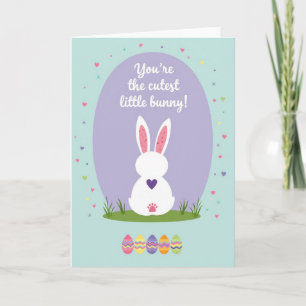 Carte artistique du plus mignon petit lapin