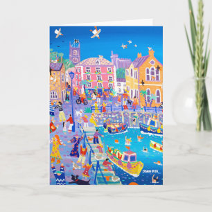 Carte artistique Joyeux Noël, Fowey par John Dyer