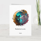 Carte artistique loup yin yang (Dos)