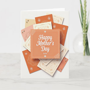 Carte artistique pour une joyeuse fête des mères
