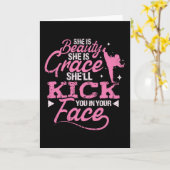 Carte Arts Martiaux Beauté Et Grâce (Fleur jaune)