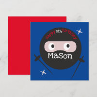 Arts martiaux de karaté ninja garçons anniversaire