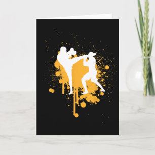 Carte Arts martiaux de kickboxing Boxe Mma combat de Spa