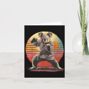 Carte Arts martiaux de koala de karaté MMA Taekwondo
