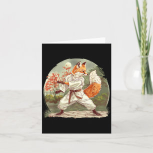 Carte Arts Martiaux Judo Fox Nature Kickboxing Taekwondo