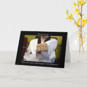 Carte Arts martiaux Persévérance Inspiration (Fleur jaune)