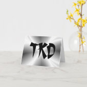 Carte Arts martiaux Silver TKD (Fleur jaune)