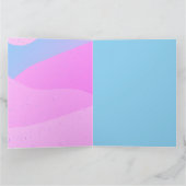 Carte Artsy Blue Rose Anniversaire Salut (Intérieur)