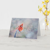 Carte Artsy Cardinal Thoughts Scripture Card Psaume 27:1 (Fleur jaune)