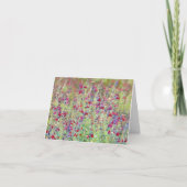 Carte Artsy Meadow Fleurs sauvages Art Note Card (Devant)
