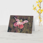 Carte Artsy Ornamental Poppy Fleur sauvage Art Note Card (Fleur jaune)