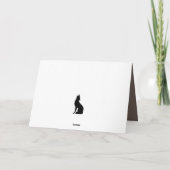 Carte Artsy Woodland Animaux Faune Deer Salutation (Dos)