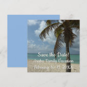Carte Aruba Beach I Sauvez la date (Devant / Derrière)