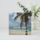 Carte Aruba Beach I Sauvez la date (Debout devant)