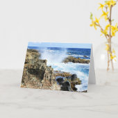 Carte Aruba, île mer des Caraïbes (Fleur jaune)