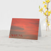 Carte ARZONA Red Sky Note (Fleur jaune)