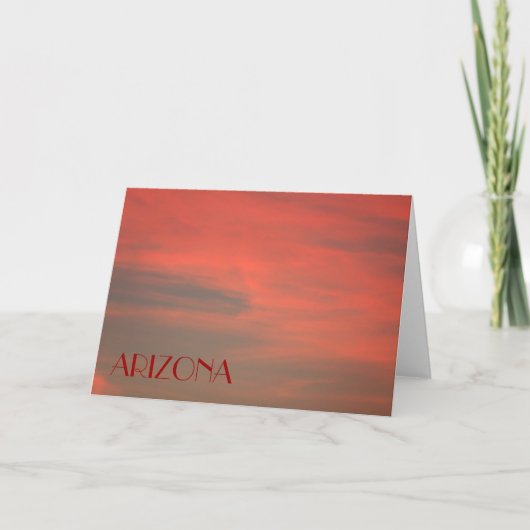 Carte ARZONA Red Sky Note (Devant)