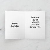 CARTE AS-TU ENTENDU LA NOUVELLE ? VOUS AVEZ 60 ANS (Intérieur)