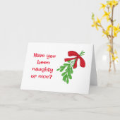 CARTE **AS-TU ÉTÉ VILAIN OU GENTIL** (Fleur jaune)