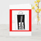 Carte ascenseur (Fleur jaune)