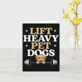 Carte Ascenseur Chiens de compagnie lourds Bodybuilding  (Fleur jaune)