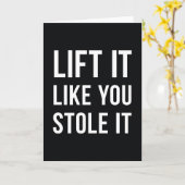 Carte Ascenseur de citation de gymnase d'haltérophilie (Fleur jaune)