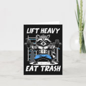 Carte Ascenseur Lourd Manger Trash Poids Bodybuilding Gy (Devant)